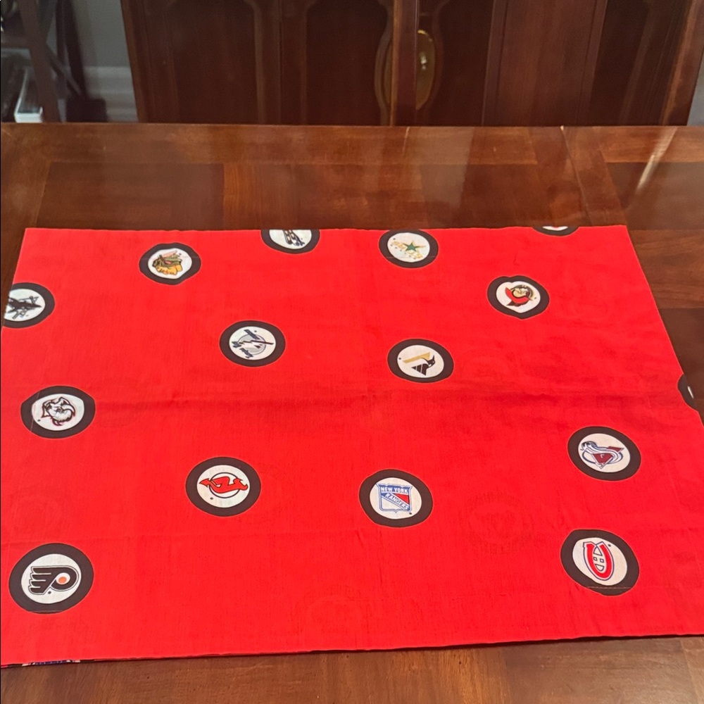 NHL Hockey Logo Pillow Sham Rangers Canadiens Maple Leafs and More